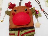 不织布小鹿钥匙包零钱包