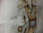 古风男子水彩画