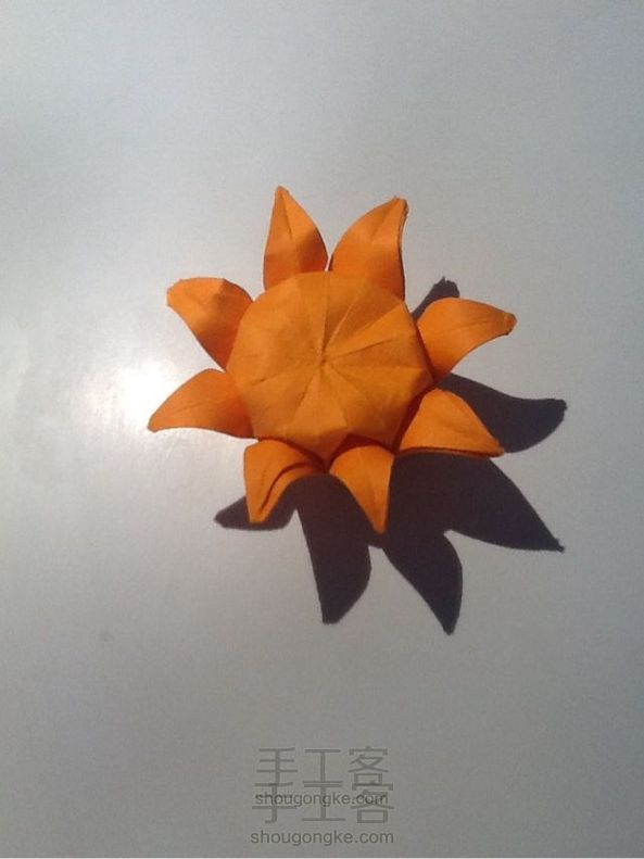 立体纸艺太阳花