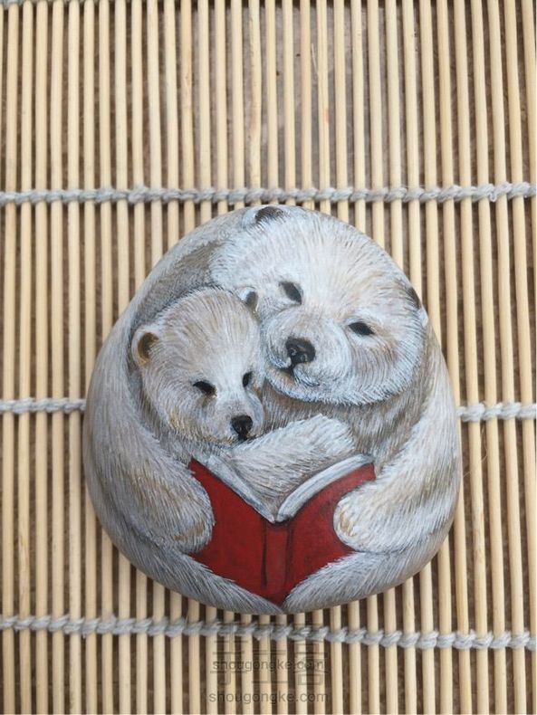 石头画-揽你入怀,为你读书