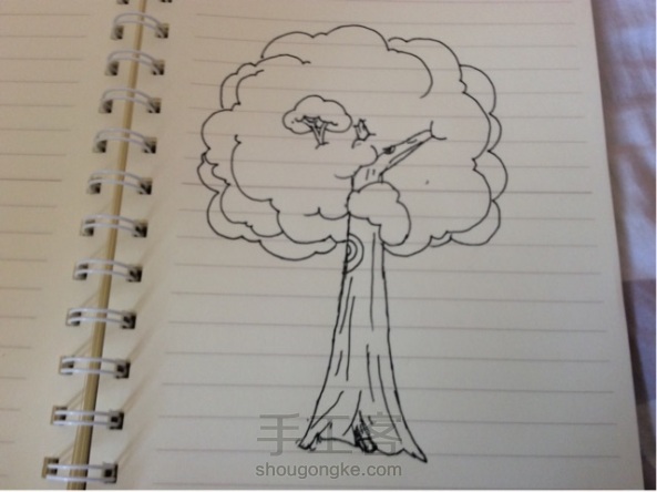 教你画树。