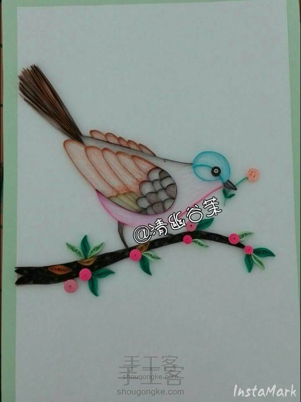 【茉茉】传情(衍纸画)