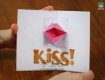 【转载】快献上你的“吻”手工贺卡折纸教程