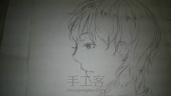 画妹子!嗯!教你画只短发妹子!