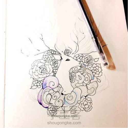 【手绘】鹿 第3步