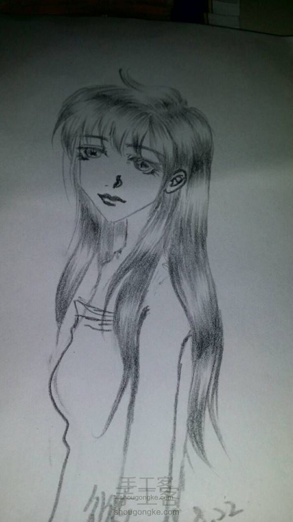 铅笔画之美腻滴秀发哈~