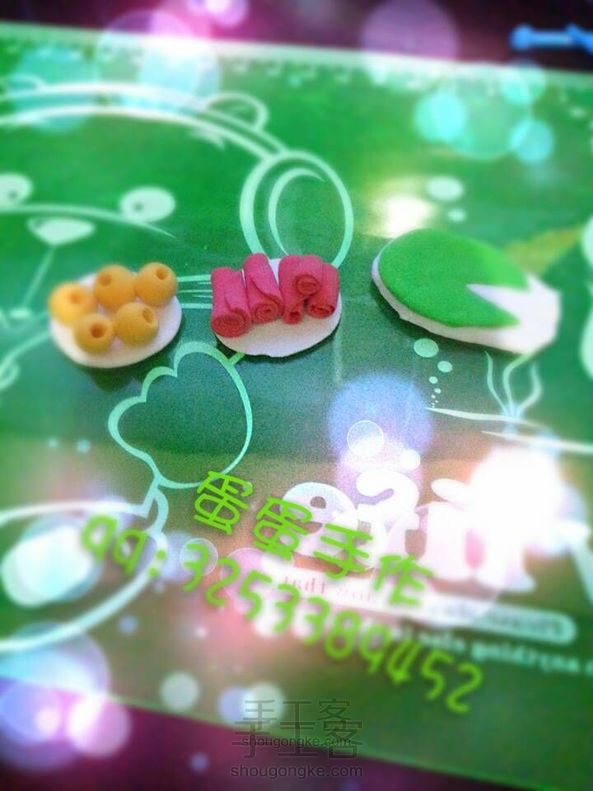 【蛋蛋手作】粘土鸳鸯火锅配菜(续)