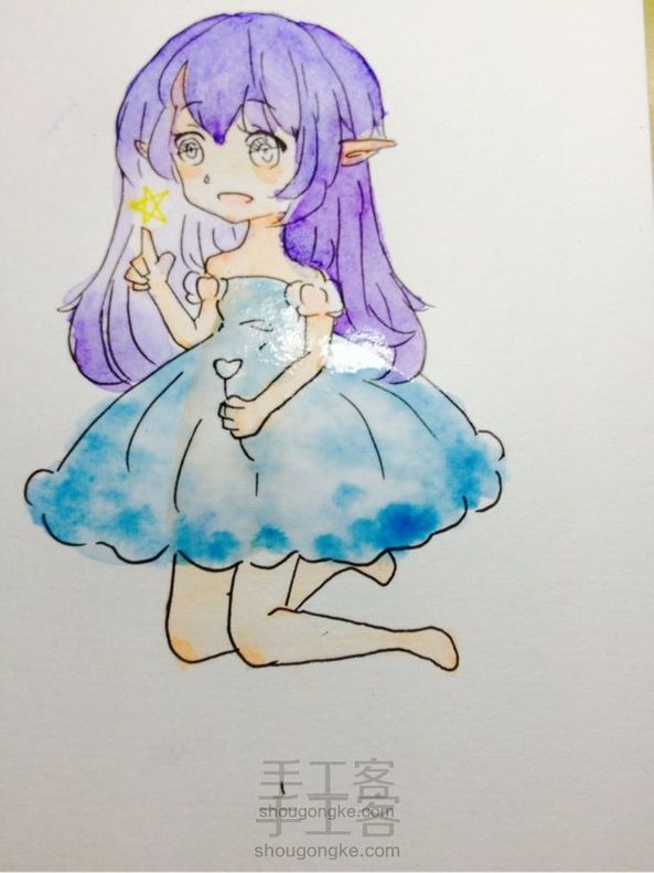 小精灵水彩教程(●°u°●) 」