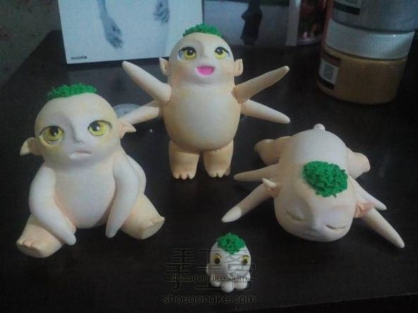 粘土手作之捉妖记胡巴。对,你没看错,这波是三个!!