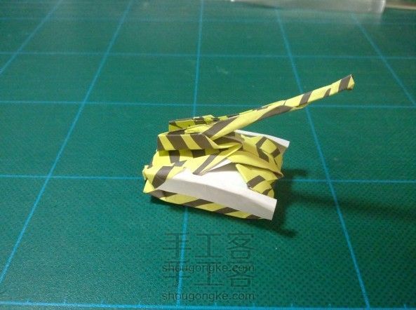 折纸坦克，3D造型