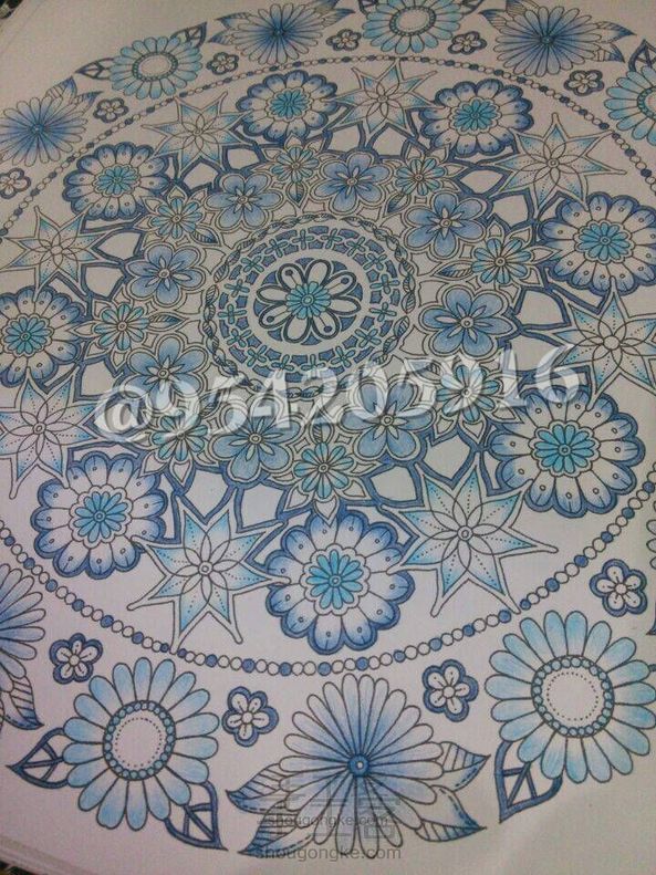 秘密花园青花瓷教程