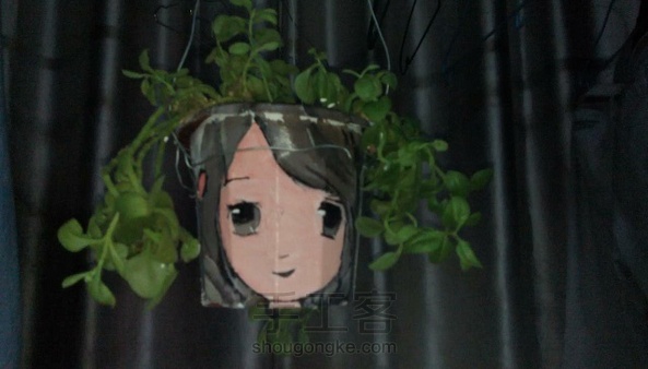 手绘花盆