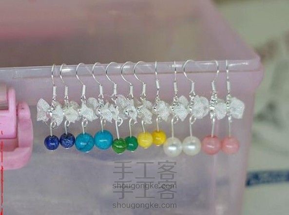 可爱的小清新耳环耳饰,喜欢什么颜色就戴什么颜色~