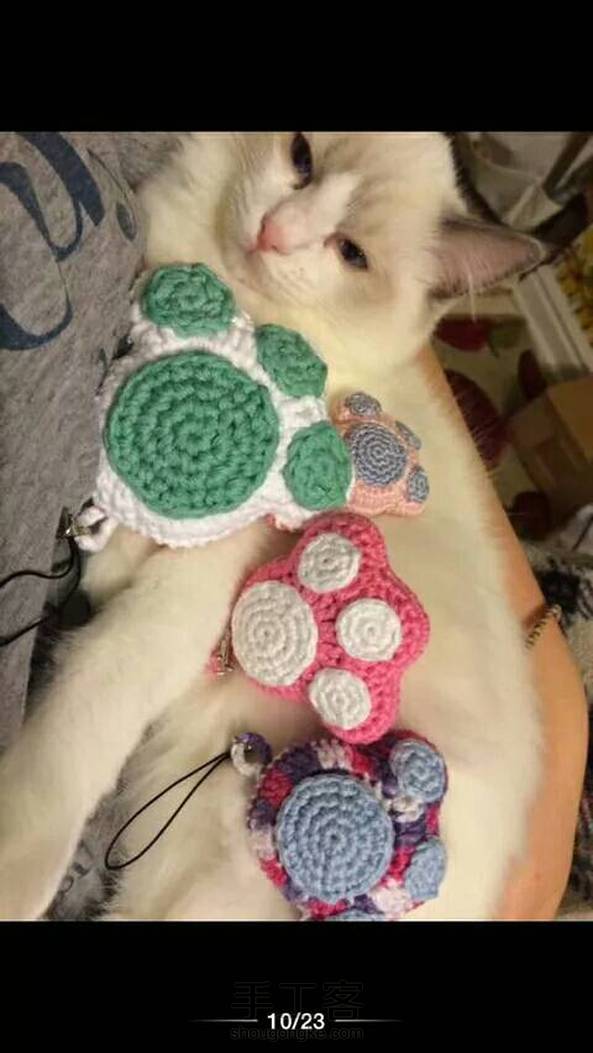 钩针可爱的猫爪