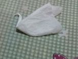 用餐巾纸折一只白天鹅！