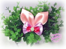 【公主手作】韩版女Baby兔耳朵儿童发夹【教程已发】很简单可爱的一款儿童发饰~