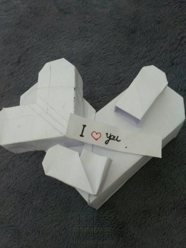 爱心盒子折纸教程！