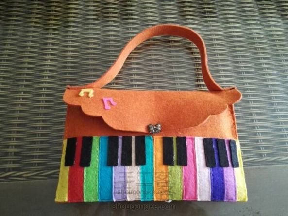 彩色琴键儿童小包包