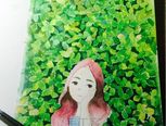 水彩少女插画教程❤️