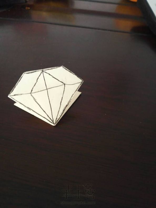 三合一的钻石折纸