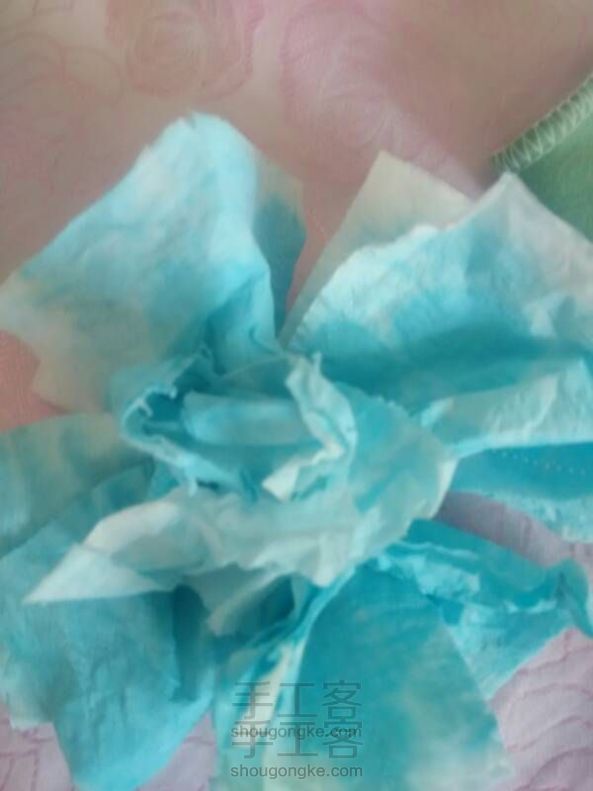 蓝水晶折纸