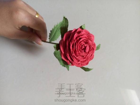 比剪纸,折纸都要简单的玫瑰花