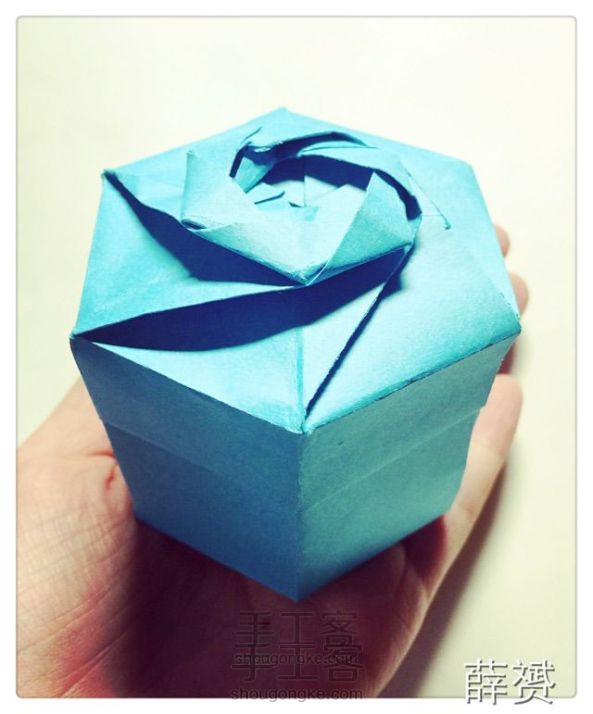 （纸盒系列十六）六角盒折法