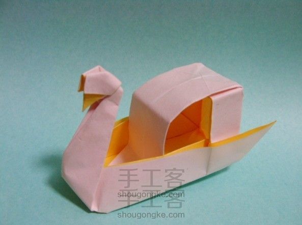 【转载】折纸天鹅船