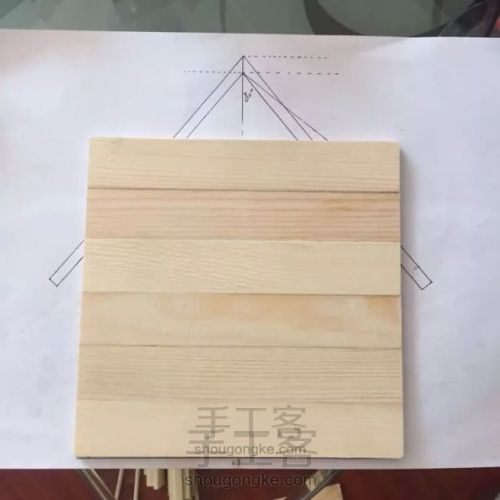 【！】木板+筷子+牙签的小房子。 第5步