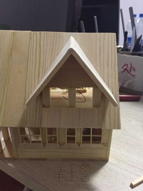 【！】木板+筷子+牙签的小房子。 第49步