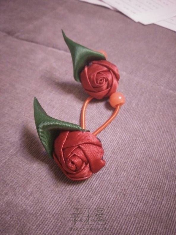 玫瑰花发圈