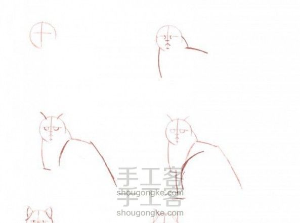 画猫咪的手绘教程