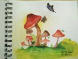 梦幻手绘蘑菇