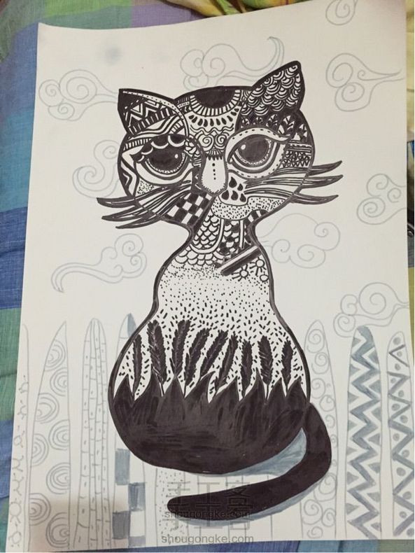 装饰画大猫