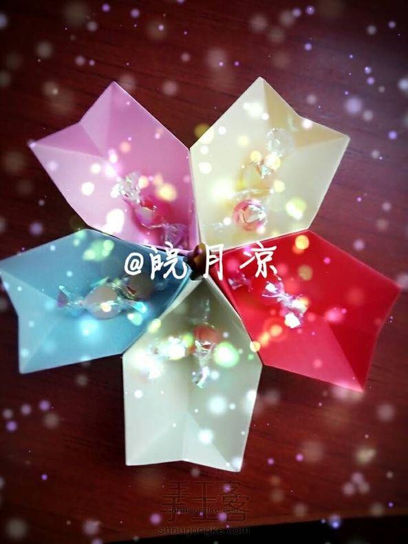 (折纸)樱花糖果盒