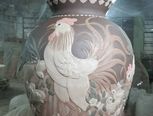 均陶贴花之鸡·花瓶