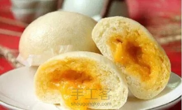 广式流沙包。 转