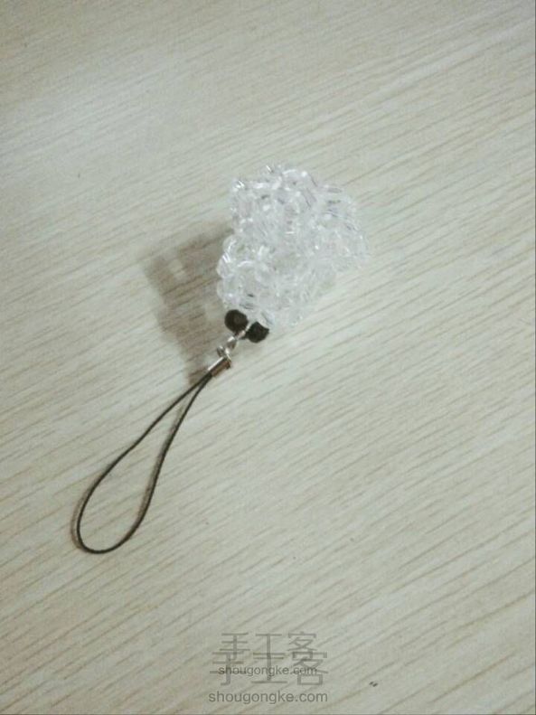 串珠黑白配,黑白玫瑰随心配。