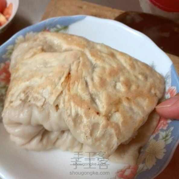 超香！大葱猪油渣水煎饼~