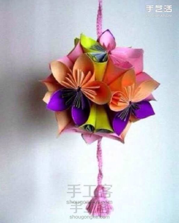 超美折纸花球