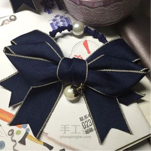 简单气质款韩式蝴蝶结发圈