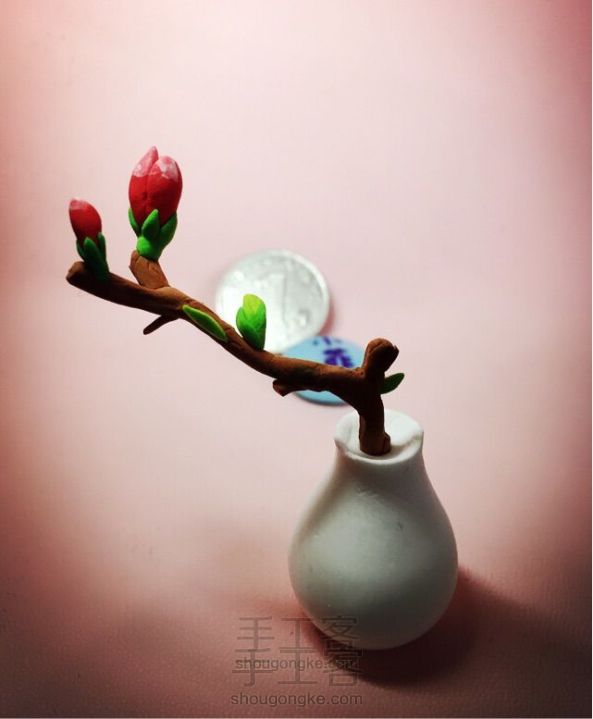 小菲粘土花——一枝梅