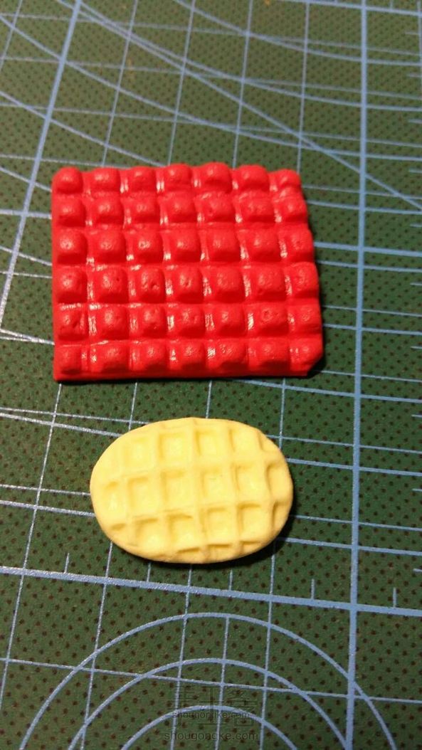 华夫饼模,粘土就行