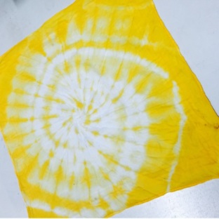 植物扎染—黄栀子手帕