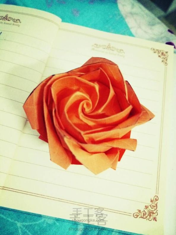 折纸玫瑰，详细图解