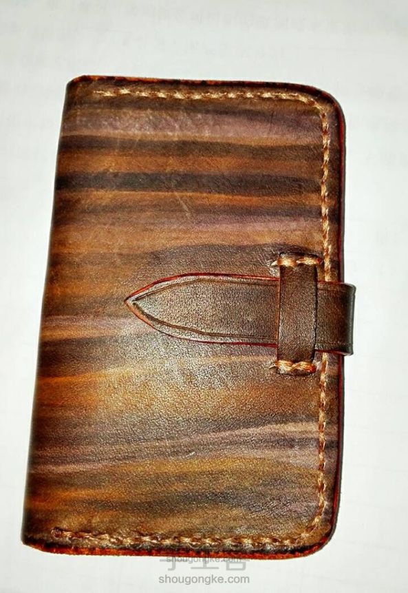 木纹染植鞣革卡夹