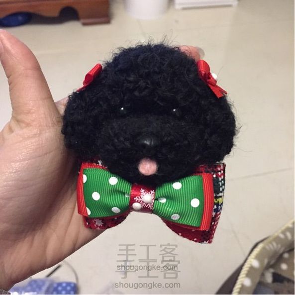 看不见我之黑色泰迪羊毛毡!哈哈