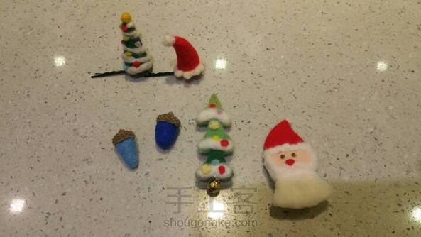 羊毛毡圣诞饰品,美美的