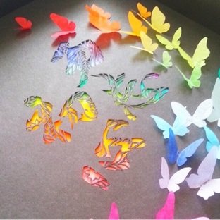 蝴蝶剪纸纸雕