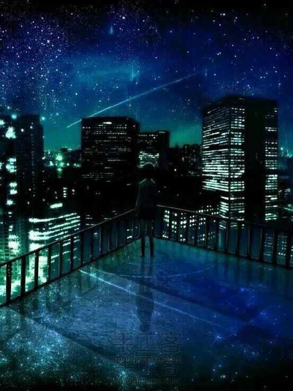 美美哒星空🌃水粉画  零基础